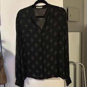 Emporio Armani Black Sheer Blouse